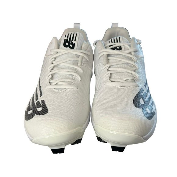 New Balance White FuelCell 4040v6 Molded Cleats Men\'s Baseball Shoes PL4040W6
